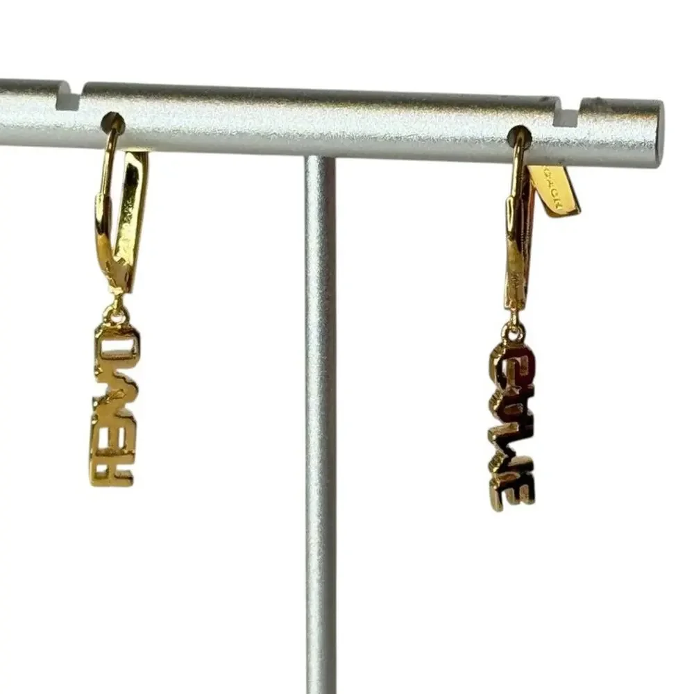 Coach Pac Man Earrings Game Over Drop Multi Color - Picture 4 of 7